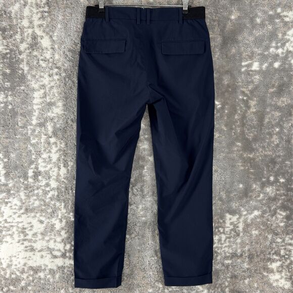 Mango MNG Mens Sz 30 Navy Performance Chino Pants Comfort Stretch Waist - Picture 4 of 13